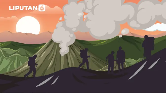 Infografis bencana bagi pendaki saat erupsi Gunung Marapi